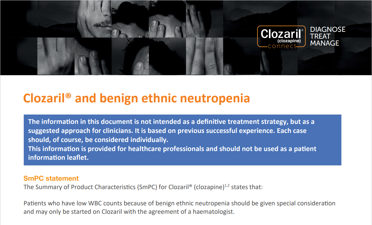 what is ben in clozapine